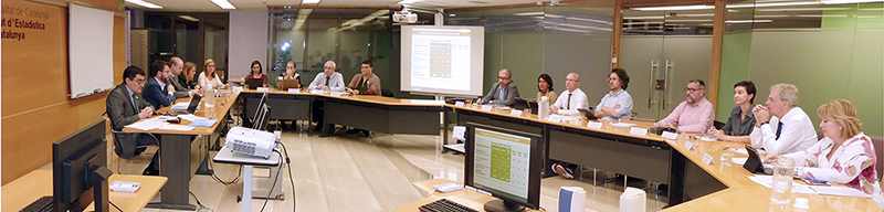 Foto de la reunión del Consejo Rector del Sistema estadístico de Cataluña (28 d'octubre de 2019)
